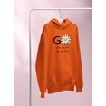 thumbnail image 3 of Go Daisies Positive Quote Hoodie Women -Image by Shutterstock, Female 3X-Large, 3 of 4
