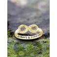 thumbnail image 2 of JewelersClub 0.925 Sterling Silver Infinity Friendship Ring for Women | Personalized Always & Forever Eternity Knot Symbol Band, 2 of 5