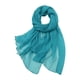 thumbnail image 1 of ¡Rebaja! Fdelink - Bufanda de verano para mujer, informal, multicolor, de gasa, fina, de seda, con protección solar (azul), 1 of 3