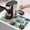 Gold, variant on Gold Pineapple Dish Drying Mats for Kitchen Counter, Monstera Leaves Tropical Botanical White Wood Striped Absorbent Coffee Bar Mat with Non-slip Rubber Backed Quick Drying Dish Rack Pad 12"x16"