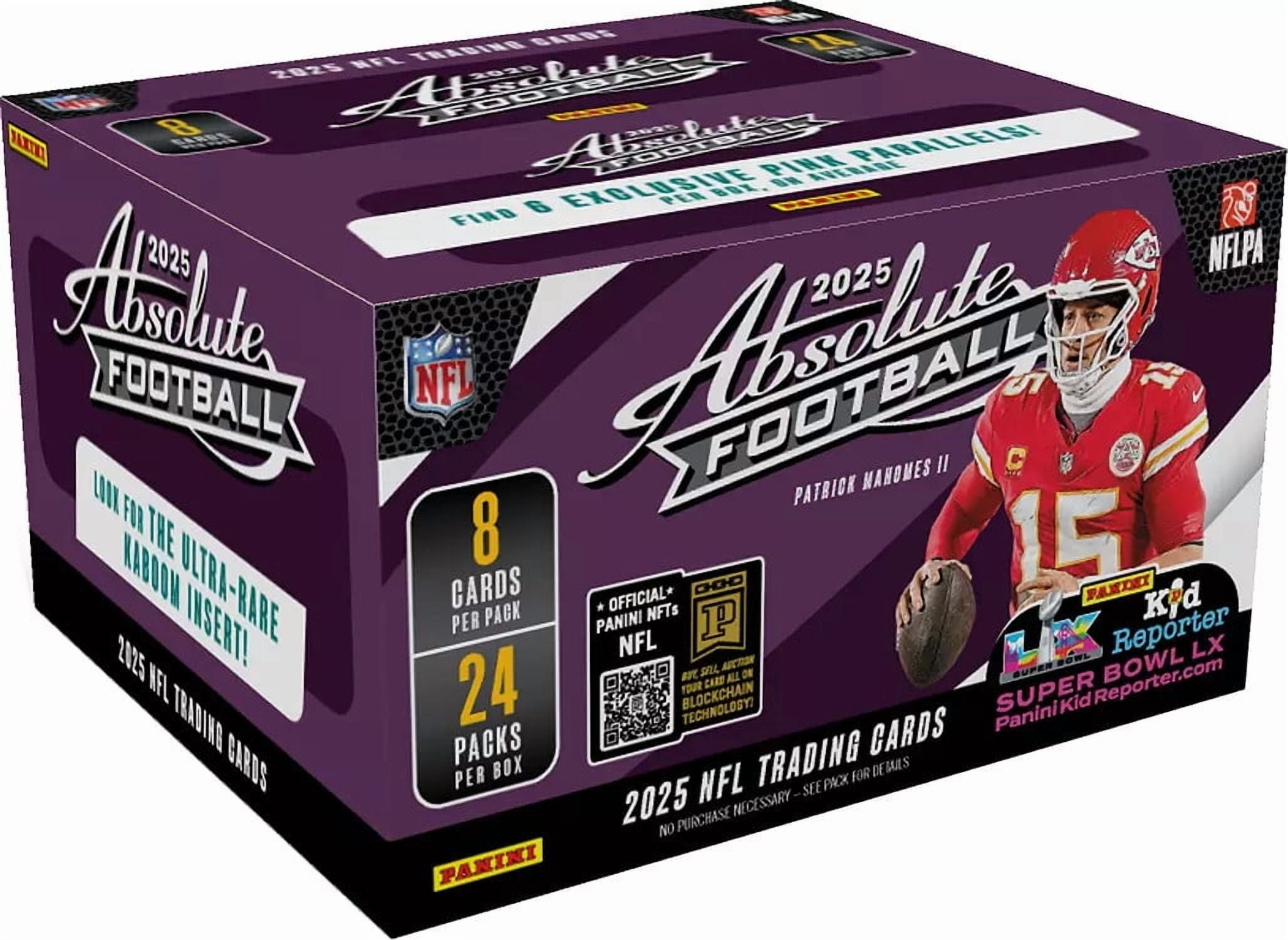 Panini 2024 Absolute NFL Football Trading Cards, 24-Pack Retail