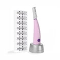 thumbnail image 2 of Beauty Sonicsmooth Dermaplane Razor for Women Face + Eyebrow trimmer Dermaplaning System - Peach Fuzz Remover - 8 Weeks of Dermaplaning Blades, 2 of 5