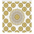thumbnail image 3 of Ambesonne Mandala Shower Curtain, Natural Leaves, 69"Wx70"L, Yellow Cream Brown, 3 of 3