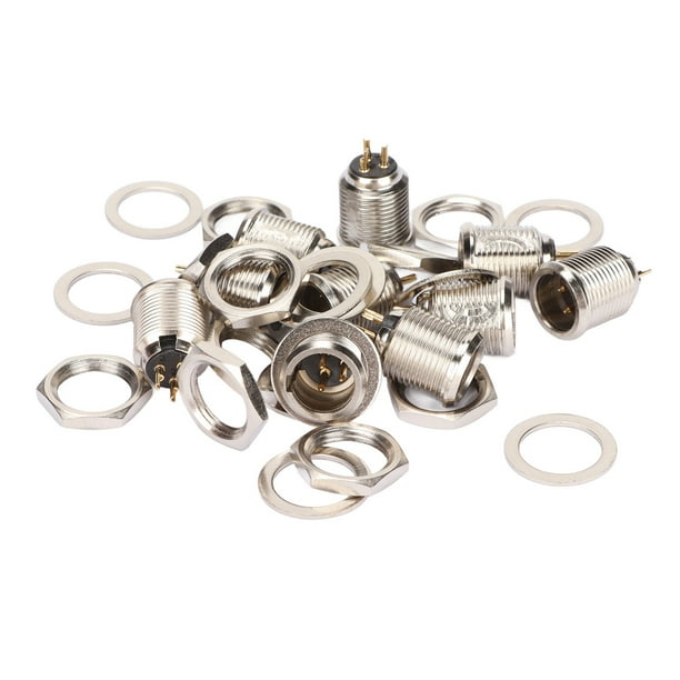 3 Pin XLR Male Jack Socket Connector, D Series Size XLR Cable Male