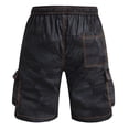 thumbnail image 3 of Camo Cargo Shorts for Men with Multi-Pocket Elastic Waistband Shorts Drawstring Ripstop Straight Leg Camouflage Cargo Shorts Relaxed-Fit Summer Outdoor Activities Casual Joggers,Leopard Print 2XL, 3 of 5