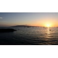 thumbnail image 2 of Nawrocke, Bruce 24x15 White Modern Wood Framed Museum Art Print Titled - Sunset At The Bay, 2 of 4