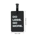 thumbnail image 2 of Unique Bargains 1 Pc Letters Pattern Luggage Tag for Travelling Black, 2 of 5