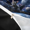 thumbnail image 4 of jejeloiu Space Cat Shark Ride Twin Duvet Cover,Ocean Animal Themed Twin Bedding For Boys,Dark Purple,Black Reversible,2 Pieces,1 Duvet Cover and 1 Pillowcase, 4 of 6