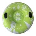 thumbnail image 2 of DYNWAVECA Thickened PVC Round Inflatable Snow Tube for Ski Resorts Green, 2 of 6