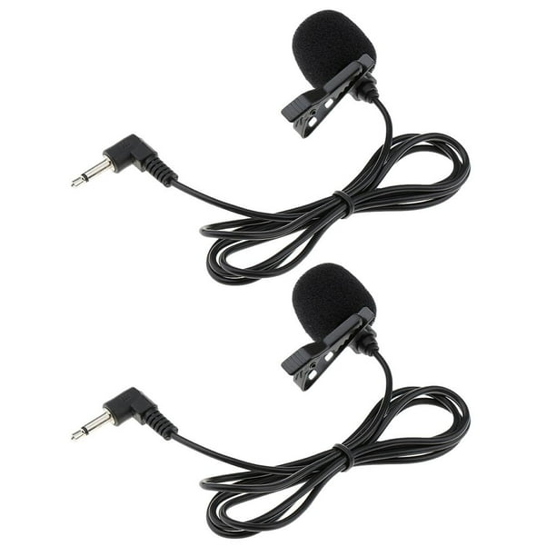Micrófono de solapa con clip micrófono Conector de 3.5 mm para teléfono inteligente Android