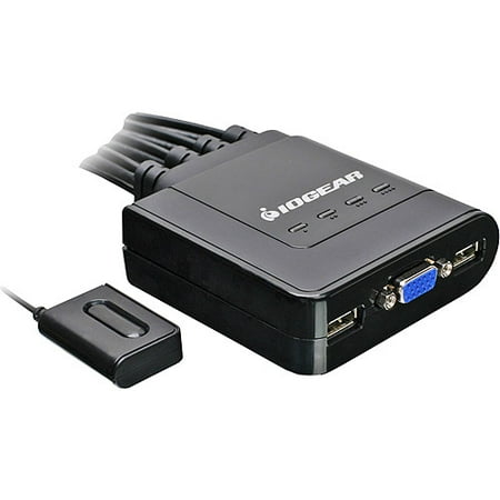 IOGEAR USB KVM Switch - 4 x 1 - 4 x HD-15 Video, 4 x Type A USB - Desktop