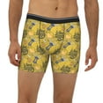 thumbnail image 2 of Men'S Boxer Briefs, White Wine Seamless Soft And Breathable Mens Underwear Boxer Briefs With Widen Waist, 2 of 2