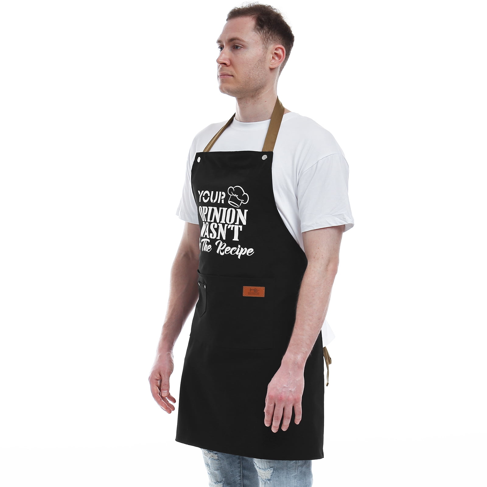  Miracu Funny Apron for Men, Cooking Aprons for Women -  Valentines Day, Birthday Chef Gifts for Men Dad Boyfriend Husband Mom Wife  Baker Her - Fun BBQ Grilling Baking Apron, Grill
