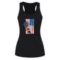 thumbnail image 5 of Débardeurs d'Été Sans Manches pour Femmes à Col Ras du Cou, Imprimé Étoiles et Rayures, Chandails du 4 Juillet, Blouse Décontractée Ample, T-Shirt, 5 of 5