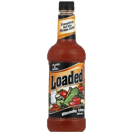 (12 Bottles) Master of Mixes Loaded Bloody Mary Mixer, 1 L
