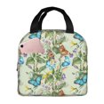thumbnail image 1 of Vsdgher Meadow Plants And Butterflies Print Lunch Bag, Lunch Box for Women Adult Men, Lunch Tote Insulated Cooler Lunch Container for Work/Office/Picnic/Travel, 1 of 8