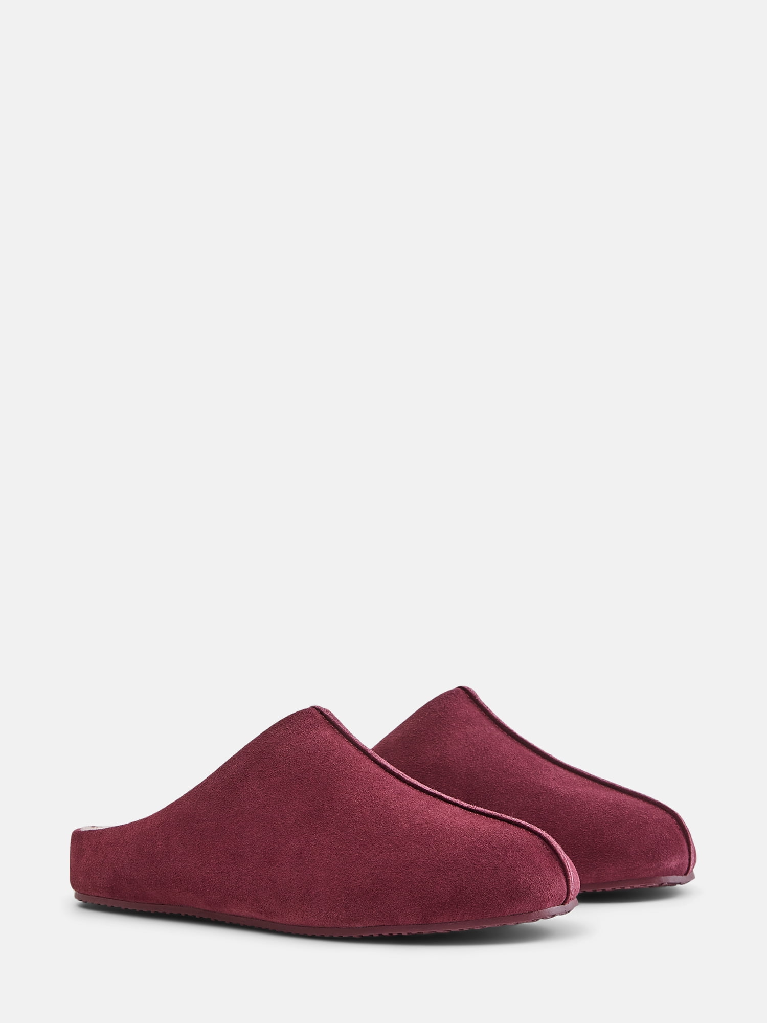 Joyspun Women's Suede Mule Slippers