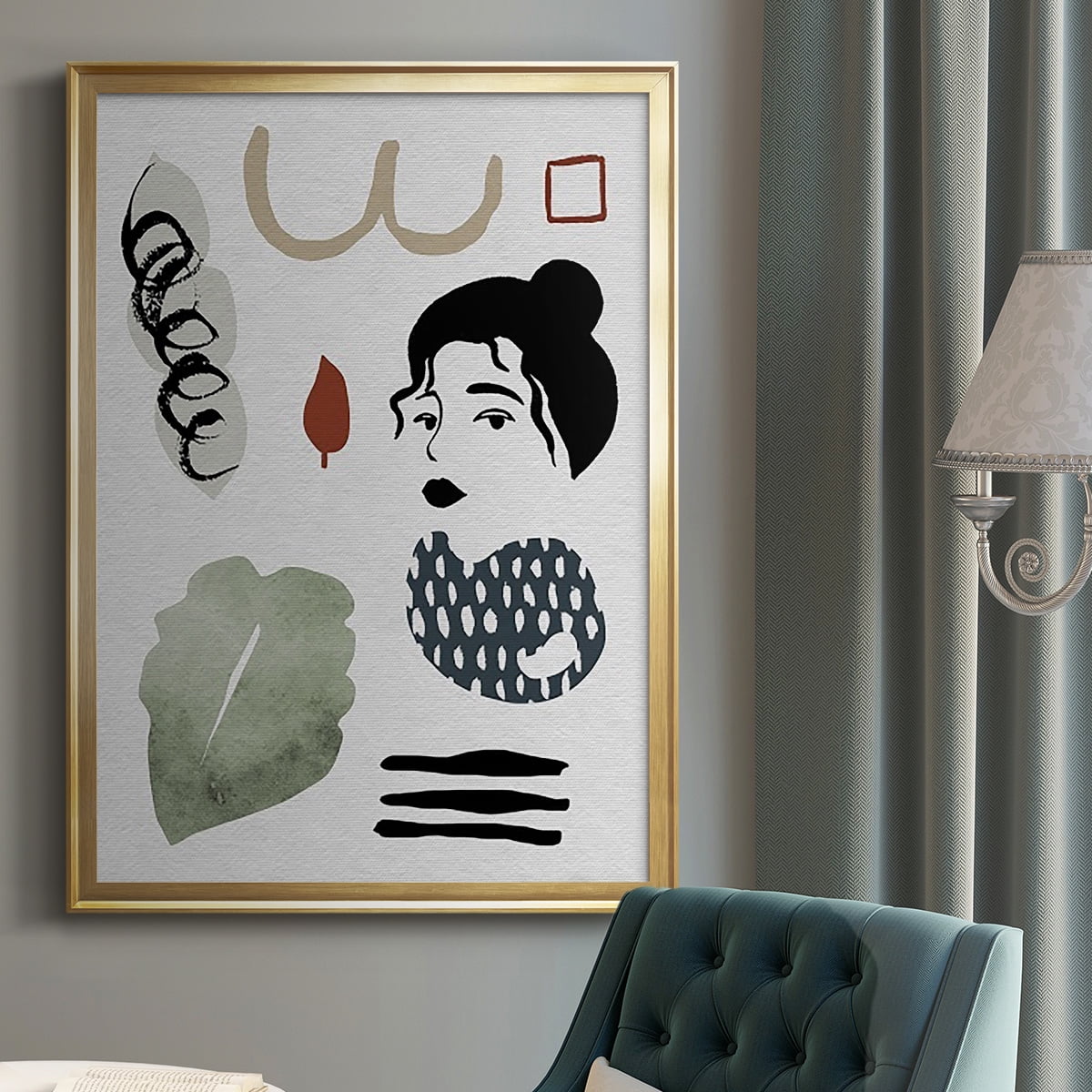 Collected Mindfulness IV Premium Framed Print, in Gold, Black, or Silver - Ready to Hang