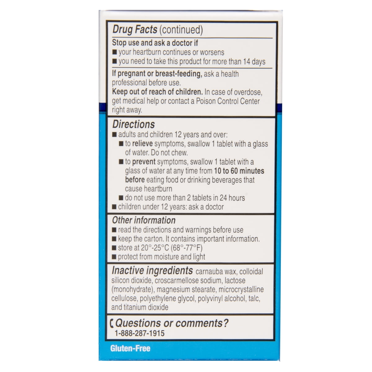 Equate Maximum Strength Famotidine 20mg Tablets, 25 Count, Compare to Maximum Strength PepcidÂ® AC Active Ingredient