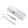 thumbnail image 2 of Sunglass Eyeglass Repair Kit with  Screwdriver Stainless Steel Screws Nuts Tool Kit for Watches and Precise Devices, 2 of 8