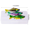 thumbnail image 3 of WIHJ Swimbait de Pêche à 7 Segments Eau Salée Eau Douce Poisson Réaliste Attractif pour Jeunes Adultes Pêcheurs, 3 of 5