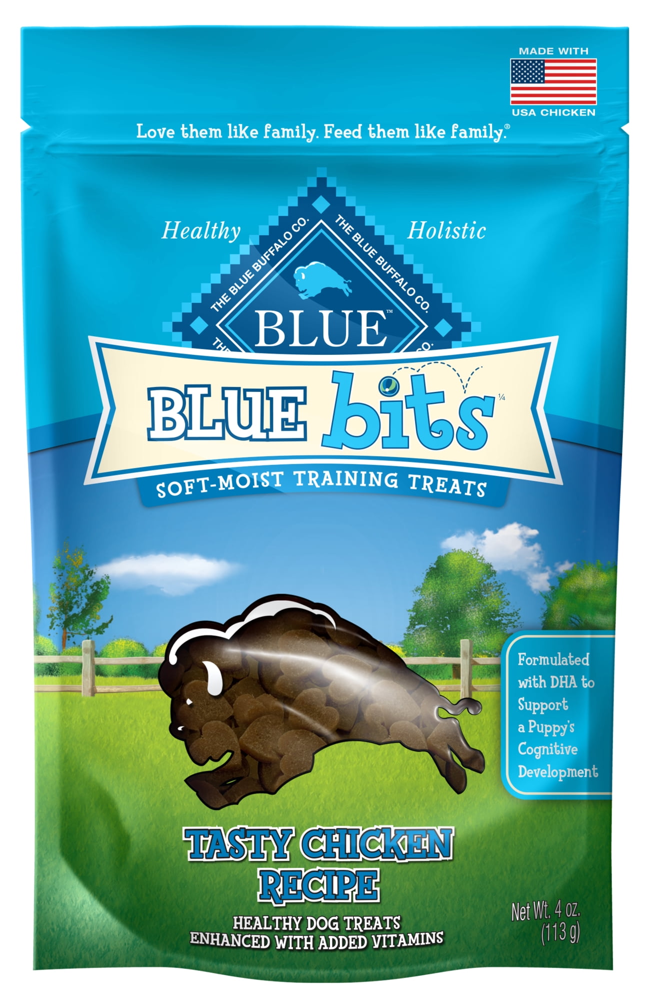 Blue Buffalo BLUE Bits SoftMoist Training Dog Treats, Chicken Recipe