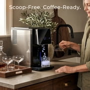 Goosiay Countertop Nugget Ice Makers Dispenser, 33lbs/Day Portable Pebble Crushed Ice Machine, Touch-Free Ice, Self-Cleaning for Home Kitchen Office
