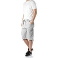 thumbnail image 2 of Ma Croix Men's Premium Cargo Shorts with Belt, 2 of 7