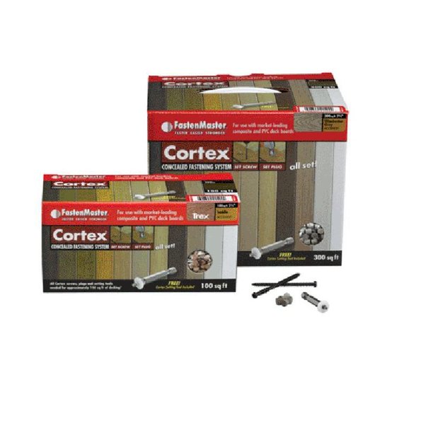 Fastenmaster AZCTX100HRSG Cortex Concealed Deck Fastener Sys Azek, 100