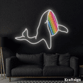 thumbnail image 3 of Craftnamesign Whale Neon Sign, Sea Animal LED Sign, Nursery Kid Room Decor, 3 of 4