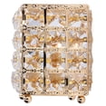 thumbnail image 2 of Porta brochas de maquillaje estilo europeo, taza de almacenamiento de maquillaje para baño, hogar, dormitorio, oficina, dorado, 2 of 14
