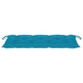 thumbnail image 5 of vidaXL Folding Garden Bench with Cushion 118 cm Bamboo, 5 of 5