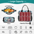thumbnail image 4 of Small Cooler Bag Lunch Bag Portable Meal Bag Work Meal Bag Outdoor Meal Bag Travel Meal Bag Picnic Meal Bag Going Out Meal Bag Adorable Elf Cat, 4 of 6
