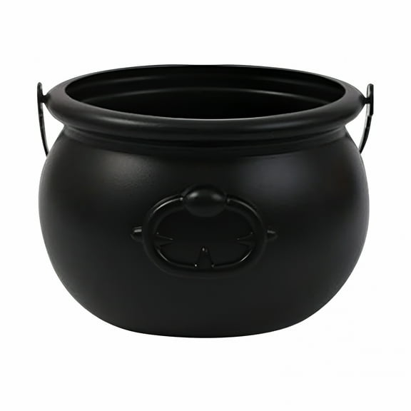 LAMIRO Halloween Decorations Indoor - Diy Floating Potion Set with Witches Cauldron and Mist Maker - Spooky Vintage Black Plastic Bowl Hocus Pocus Party Decor for Home Table Mantel Kitchen Room