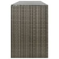 thumbnail image 5 of vidaXL Quadruple Wheelie Bin Shed Gray 107.9"x31.5"x46.1" Poly Rattan, 5 of 7
