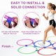 thumbnail image 5 of Anillos de Agilidad Uxcell, 48Pcs Anillos de Entrenamiento de Velocidad 6 Colores Plástico Círculos de Ejercicio para Saltos en Gimnasia Práctica de Fútbol (Púrpura, 15 Pulgadas), 5 of 7