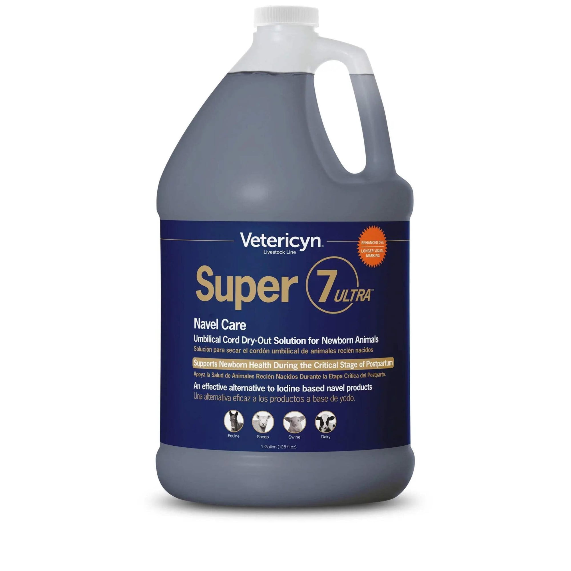 Vetericyn Plus Super 7 Navel Dip for Dogs Cats Horses Animals 1 Gallon