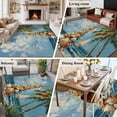 thumbnail image 5 of 5'x7' Area Rugs, Coastal Christmas Tree Indoor Outdoor Area Rug for Living Room Bedroom, Nautical Beach Seaside Xmas Washable Bathroom Rugs Kitchen Floor Carpet Mats Home Decor Aesthetic, 5 of 8