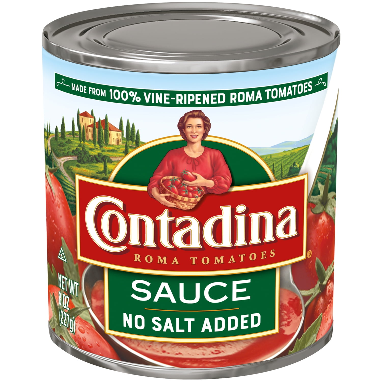 Contadina Canned Tomato Sauce, No Salt Added, 8 oz Can