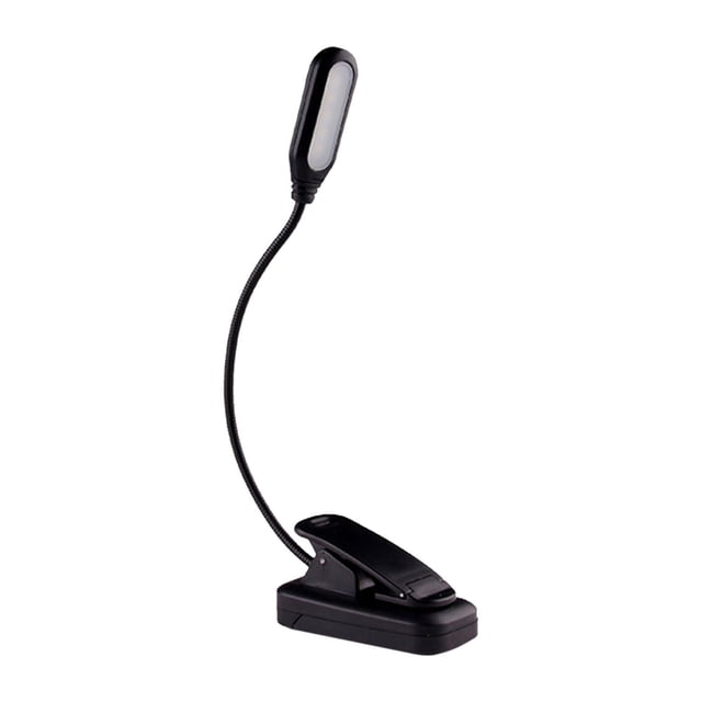 Luz de lectura LED/lámpara de lectura en la cama/portátil/lámparas de mesa flexibles luz de libro con clip para lectores/ratón de biblioteca nocturno con batería BLESIY Luz para leer