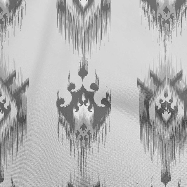 oneOone Cotton Flex Gray Fabric Asian Ikat Craft Projects Decor Fabric Printed By The Yard 40 Inch Wide