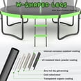 thumbnail image 7 of LIZEVINC Kids Trampoline Outdoor 12FT with Enclosure Net Curved Poles and Ladder Heavy Duty, 7 of 7