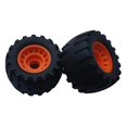 thumbnail image 3 of 4 Pcs All Terrain Off Road Skateboard Longboard Wheels (black+orange), 3 of 5