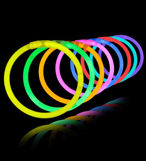 1000 PREMIUM 10 Inch ORANGE Glow Bracelets Party 
