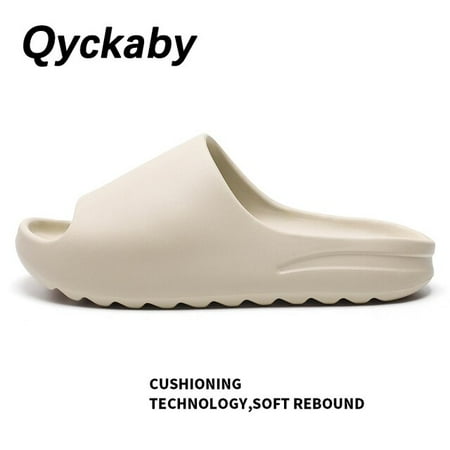 

Summer Womens Slippers Fashion Design Runway EVA Smelless Thick Sole Slides Pool Beach Flip Flops Male Ladies Indoor Bath Slides