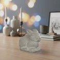 thumbnail image 3 of Cement Rabbit Figurine, Gray Decorative Bunny Statue for Home & Shelf Décor, 3 of 5