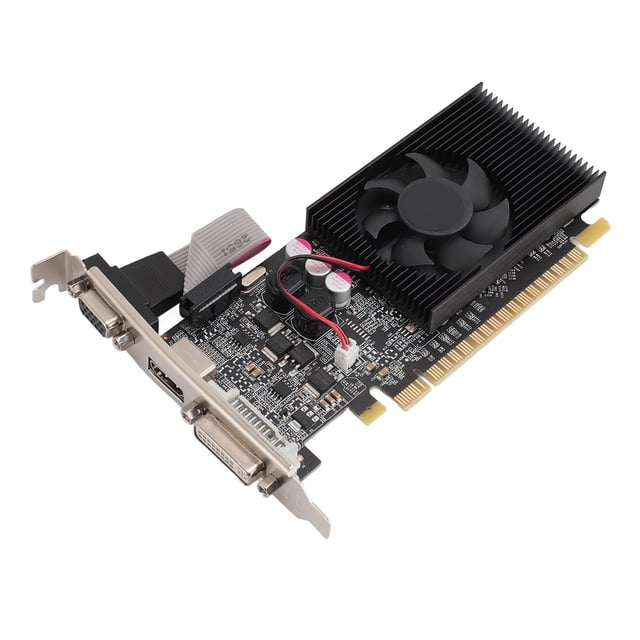 Tarjeta Gráfica Para Computadora, Tarjeta Gráfica Frecuencia De 700 MHz 2 GB DDR3 64 Bits PCI E Frecuencia De Memoria De 1200 MHz Para Visualización De Películas Para 7 8