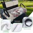 thumbnail image 5 of Golf Cart Seat Covers for 2 Seater,Christmas Snowman Microfiber Cart Seat Towel Blanket,Vintage Xmas Tree Poinsettia Winter Snowflake Absorbent NonSlip Bench Seats Protector for Golf Course 51"x31", 5 of 9