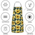 thumbnail image 6 of Easygdp Insects Of Flowers Apron Waterdrop Resistant with 2 Pockets,Oil Resistant Cooking Kitchen Chef Apron for Women Men, 6 of 7