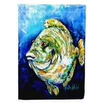 Carolines Treasures MW1199GF Lucky Blue Gill Fish Flag Garden Size  Small multicolor
